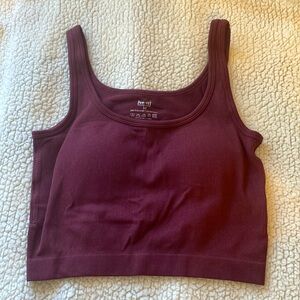 Maroon tank top